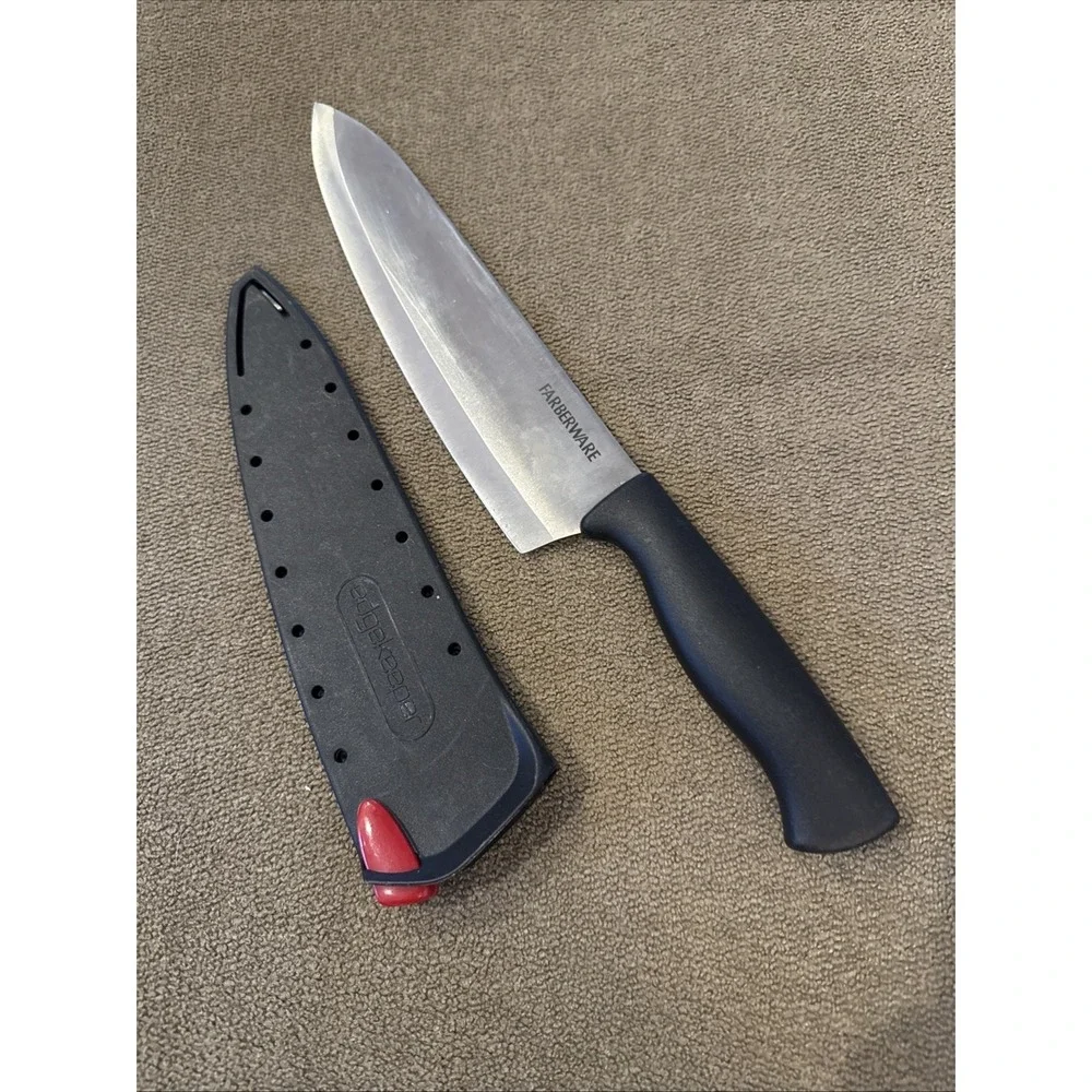 Farberware Edgekeeper 8-Inch Chef Knife with Self-Sharpening Blade Cover (TD)